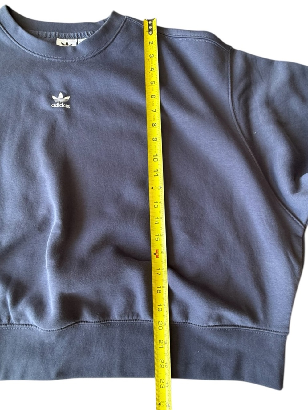 adidas Originals Plus Size Cropped Sweatshirt, 2XL Ladies - Picture 5 of 8